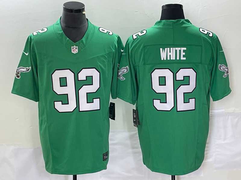 Men's Philadelphia Eagles #92 Reggie White Green 2023 F.U.S.E. Vapor Untouchable Stitched Football Jersey,We sell and wholesale Men's Philadelphia Eagles #92 Reggie White Green 2023 F.U.S.E. Vapor Untouchable Stitched Football Jersey on line form chian!